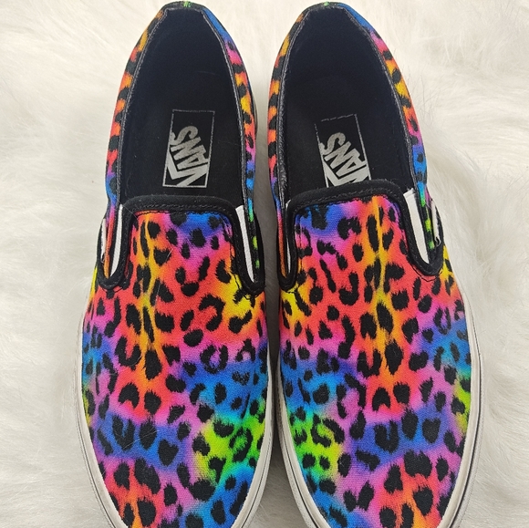 Vans multicolor black & pink Slip-On (Women’s 8 / Men’s 6.5) - Picture 7 of 11